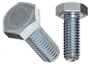 Болт с шестигранной головкой 5*30 цинк ГОСТ 7798 пол.рез №08781