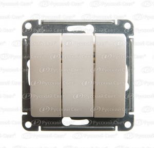 Выкл 3 кл СП "Glossa" (перламутр) GSL000631 SchE №02886