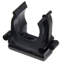 Держатель для труб d16мм чёрный №07721