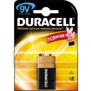 Элемент питания (крона) 6LR61 Duraсell/Varta №01808