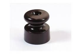 Изолятор д/ретро провода фарфор (коричн) TDM №06486