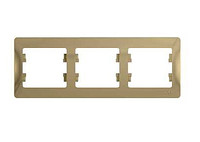 Рамка 3 м "Glossa" гориз (титан) GSL000403 SchE №02906