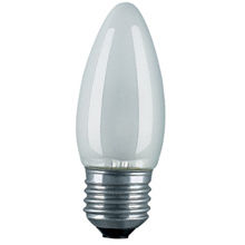 Лампа свеча 40W E-27 матовая №03133