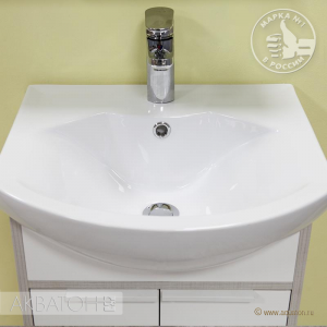 Раковина мебельная 50см с центр отв "Смайл 50" (Чебоксары) №07523