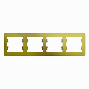 Рамка 4 м "Glossa" гориз (алюм) GSL000304 SchE №02531