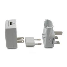 Адаптер-тревел "5в1" 125-250V 5А с USB-портом 1000mA Rexant №06814