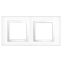 Рамка 2 м Unica (бел) гориз MGU2.004.18 SchE №01075