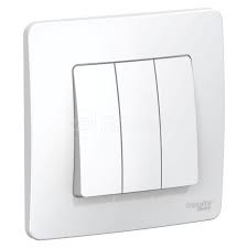 Выкл 3кл СП (бел) в сборе 10А IP20 Blanca SchE №05669