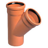 Тройник ПП НПВХ ДУ-160*160*45` уличный рыжий №07532