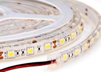 Лента светод 5050 (60LED/м, 14.4W/м) 12V 1м бел теплый 2800К силик IP65 №07499