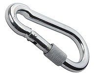 Карабин с фиксатором оцинк 7 №08627