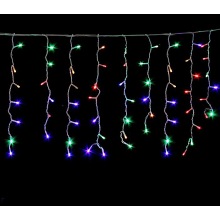 Гирлянда 135св/д "Бахрома" мультиколор 8реж 5,0м*0,5м IP44 Ecola №04163