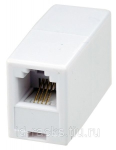 Соединитель телеф 1вход-1вых 6р-4с Rexant №07275