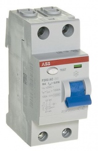УЗО F202 2п 16А 10мА АС ABB №02706