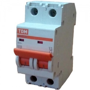 Выключатель автомат. TDM ВА47-29 2п 63А С №06213