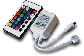 Контроллер-RGB 12/24V 72/144W 6А с пультом 24кн (радиус 5м) №06910