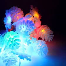 Гирлянда 30 св/диод "Шишки, снежинки" мультиколор 8 реж 4,4м IP20 Космос №00676