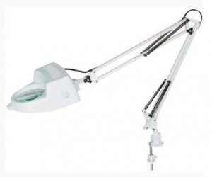 Свет-к н/стол/струбц+линза/лупа Е27 60W белый KD-350 C01 Camelion №04998