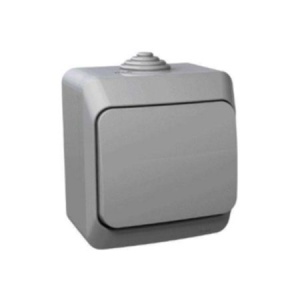 Перекл 1кл (на 2м) ОП "Этюд" вл/защ (сер) IP44 SchE №02494