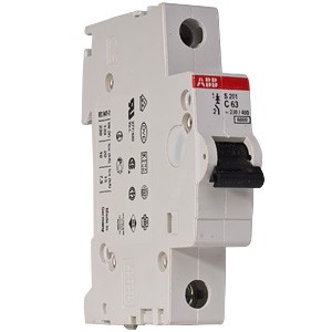 Выключ автомат 1п 63А C 6кА S201 ABB №00031