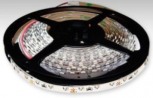 Лента св/д торцевая (120LED) 12V 1м силикон зеленый IP65 SMD335 №07427