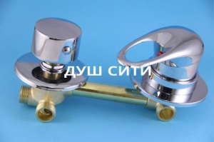 Смеситель шар д/душ/кабин монолит 3реж L100мм DC6312 под гайку №05969