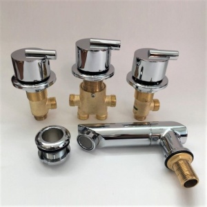 Смеситель врезной на борт ванны (5отв) GR-H705 №01505