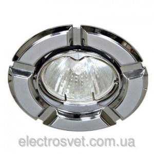 Светильник точ. R-50 Е-14 тит/хром NL09 №05884