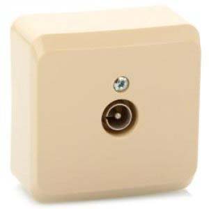 Розетка TV ОП Этюд (крем) TVA-002К SchE №03880