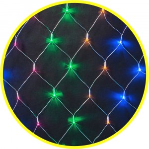 Гирлянда 156 св/д "Сетка" мультиколор 8реж 1,5м*1,5м IP20 Nav №03420