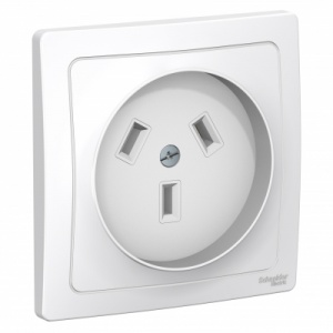 Розетка силовая СП 32А 250В 2Р+N (3штыря) IP20 Blanca SchE №02334