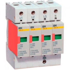 Ограничитель имп. перенапр. ОПС1-В 4п 400В 30-60кА TDM №07332