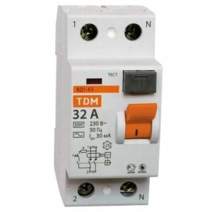 УЗО TDM ВД1-63 2п 32А 30мА №04532