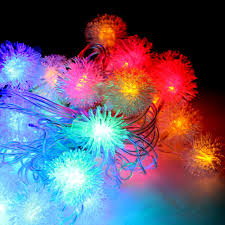 Гирлянда 30 св/диод "Снежки" мультиколор 8 реж 4,4м IP20 Космос №00684