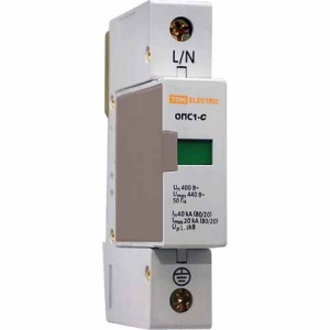 Ограничитель имп. перенапр. ОПС1-С 1п 400В 20-40кА TDM №06999