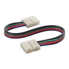 Коннектор зажим-зажим(15см) 4конт д/св/д/ленты SMD5050 RGB №07328