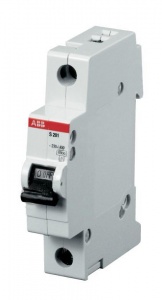 Выключ автомат 1п 40А C 6кА S201 ABB №02297