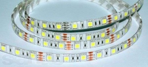 Лента св/д RGB 5050 (60LED/м, 14.4W/м) 12V 1м силик IP65 №07125