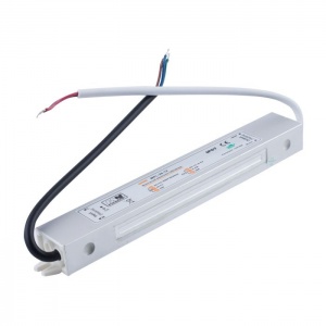 Блок питания LED 24V 30Вт IP67 200*30*20мм №03382