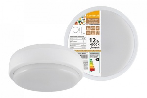 Свет-к св/д накл (вл/защ) круг 12W 4000К IP65 Wolta №05465