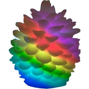 Фигура св/диод "Шишка" мультиколор 7*8см (1*CR2032) ULD-F004 Uniel №04164