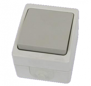 Выкл 1кл ОП "Вуокса" вл/защ (сер) IP54 TDM №02491
