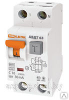 Диф. автомат АВДТ-63 2п 25А 30мА C TDM №06226
