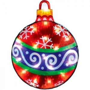 Фигура св/диод "Шар новогодний" 220V (шнур1,5м) 50*38,5*2см IP20 LT036 Feron №03425