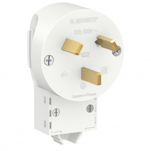 Вилка силовая СП 32А 250В 2Р+N (3штыря) IP20 Blanca SchE №02332