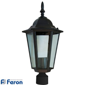Свет-к сад/парк 60W (на кронштейн) металл черный 6103 Feron №03106