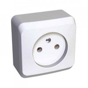 Розетка 1м ОП "Этюд" (бел) SchE №00169