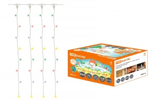 Гирлянда 169 св/д "Занавес" мультиколор 1реж1,5м*2,5м IP44 TDM №03418