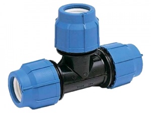 Тройник ПНД 63 обж АКВА №07727