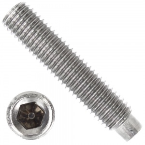 Винт устан с цапфой 8*16 черн DIN 915 (ГОСТ 11075) №09680